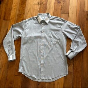 Italo Mondo The Shirt NWOT Grey Button Down Dress Shirt 16.5 35/36 Tall